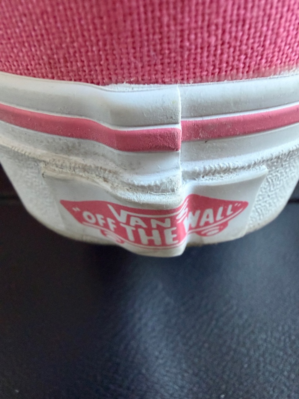Vans Authentic Pink Canvas Sneakers Women’s Size 6 Lace Up Low Top Shoes - Picture 6 of 10